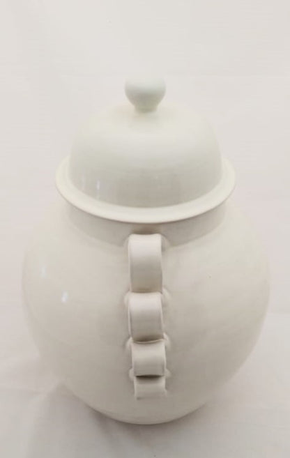 Decorative Vase Large Gto Jar 16.5" H White