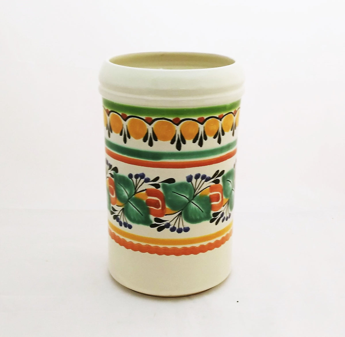Wine Vase Ceramic 8.9" H Multi-colors