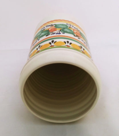 Wine Vase Ceramic 8.9" H Multi-colors