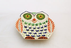Owl Dish Plate / Snack Dish MultiColors