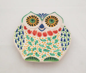 Owl Dish Snack Plate MultiColors