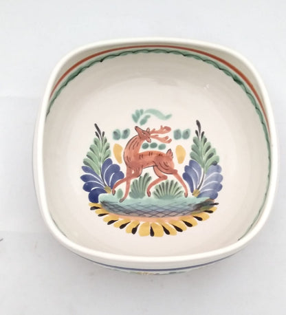 Deer Serving Square Salad Bowl MultiColors