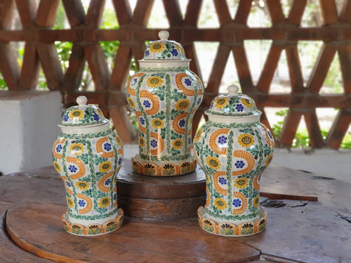 Decorative Vase Olan Set of 3 pieces (13.8, 15, 16 in H) Multi-colors