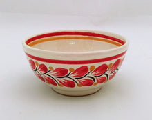 Flower Bowl 4.9" D Red Colors