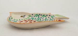 Bird Snack Dish Green-Terracota Colors - Mexican Pottery by Gorky Gonzalez