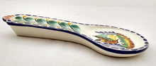 Bird Round Spoon Rest 3.7*9.1" MultiColors - Mexican Pottery by Gorky Gonzalez