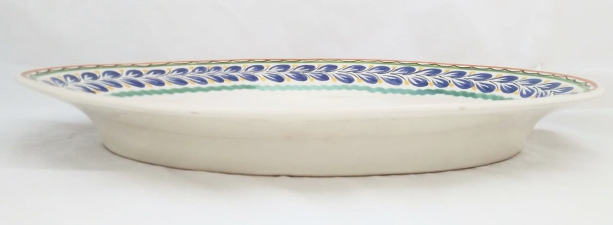 Plato Decorativo / Ovalado para Servir Gallo MultiColors 