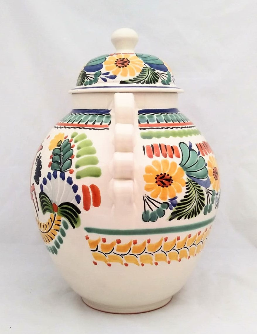 Deer Decorative Vase Large Gto Jar 16.5" H Traditional MultiColors