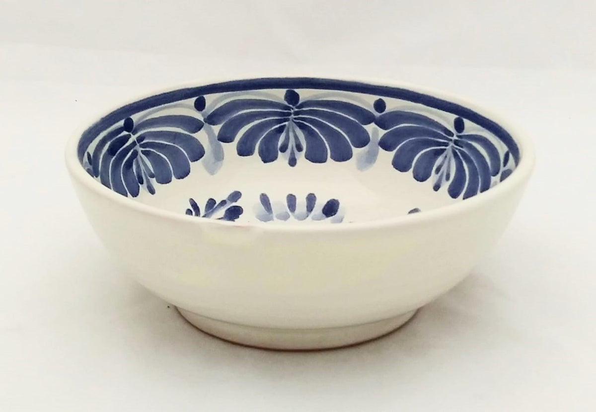 Rooster Cereal/Soup Bowl 16.9 Oz Blue and White