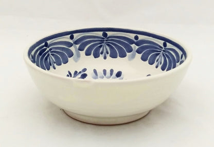 Rooster Cereal/Soup Bowl 16.9 Oz Blue and White