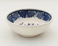 Bird Cereal Bowl 16.9 Oz Blue and White - Mexican Pottery by Gorky Gonzalez