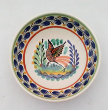 Bird Cereal Bowl 16.9 Oz Blue-Green-Yellow Colors - Mexican Pottery by Gorky Gonzalez