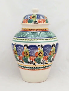 Decorative Vase w/Lid Traditional Multi-colors