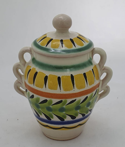 Spice Container  Handles 2.6 X 4.3"" Yellow-Green