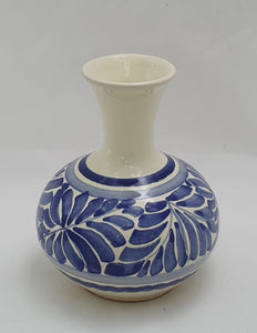 Flower Mini Vase 4.3" Height Blue Colors