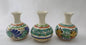 Flower Mini Vase 4.3" Height Set (3 pieces) MultiColors