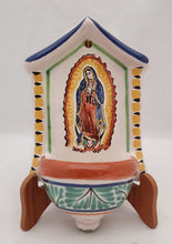 Lady of Guadalupe Holy Water Fountain 8" H x 5" W MultiColors I