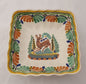 Deer Square Salad Bowl 8.5 X 2.6" Green-Terracota