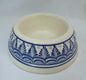Dog Bowl Blue and White