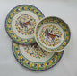Party Dish Set (3 pieces) Green-Red Colors (Service for one)