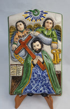 Saint Pedro Altar Piece 13.4 X 8.7" MultiColors