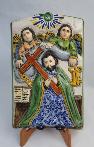 Saint Pedro Altar Piece 13.4 X 8.7