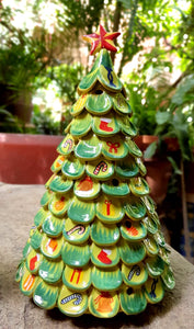 Ceramic Christmas Tree w/ Leaf's