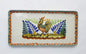 Mini Bandeja Rectangular Gallo 8,7*4,3 en colores Terracota-Azul-Amarillo 