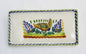 Hen Rectangular Mini Tray 8.7*4.3 in Blue-Yellow Colors