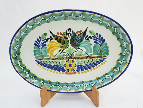 Love Birds Oval Plate 12x8