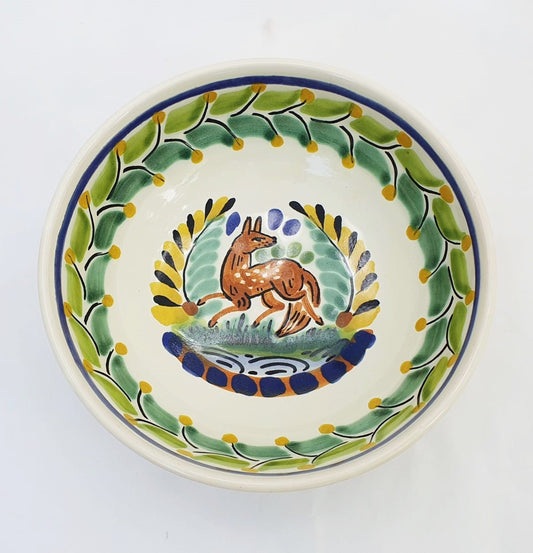 Fox Cereal/Soup Bowl 16.9 Oz Multicolor