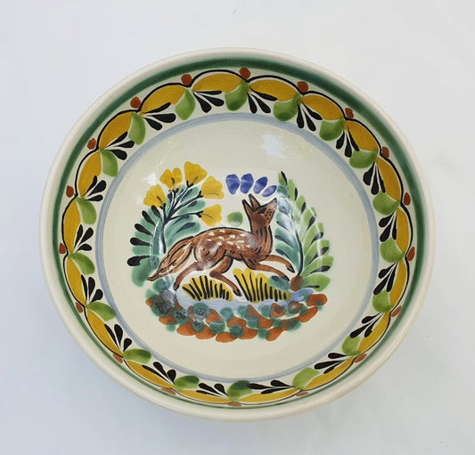 Fox Cereal/Soup Bowl 16.9 Oz Multicolor