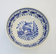 Deer Cereal/Soup Bowl 16.9 Oz Blue and White