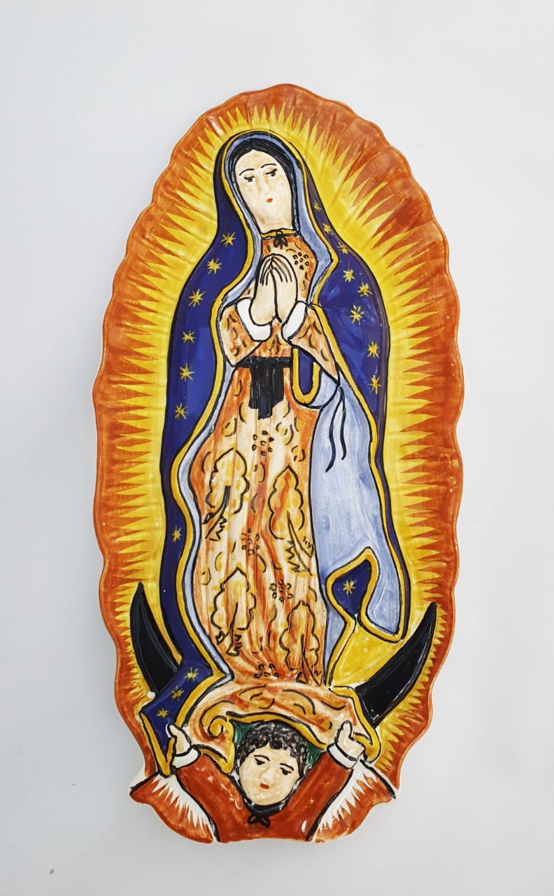 Lady of Guadalupe Decorative Ceramic 11.5