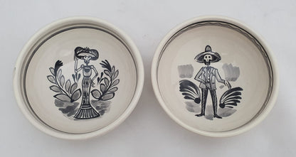 Catrina Small Bowl 4.9 in D Set of 2 pieces Black and White - D