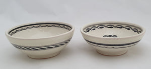 Catrina Small Bowl Set of 2 pieces 4.9" D Black and White