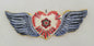 Adorno Corazón con Alas Plano Multicolores 