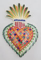 Adorno Sagrado Corazón Plano Multicolores 