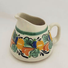 Creamer Pitcher 13.5 Oz Traditional Border Yellow-Green-Blue Colors