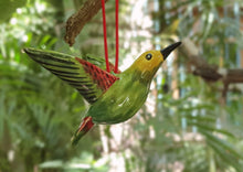 Ornament Hummingbird 3.9" H 3D Multi Colors