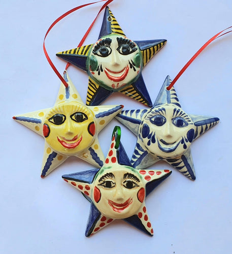 Ornament Star Set of 4 Pieces MultiColors