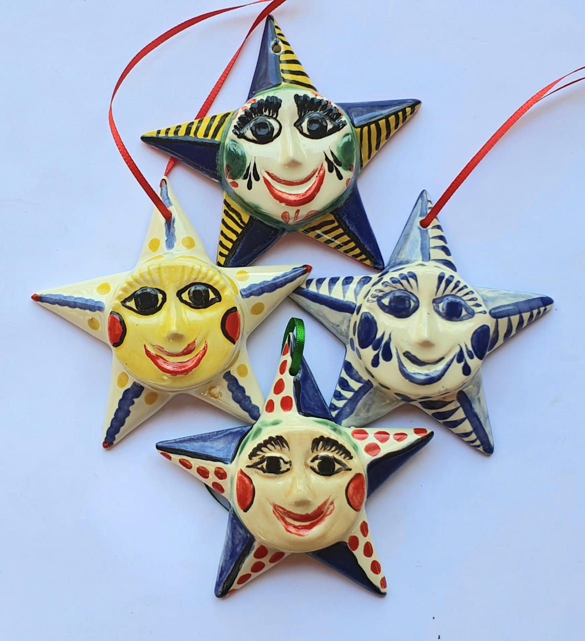 Ornament Star Set of 4 Pieces Multi-colors