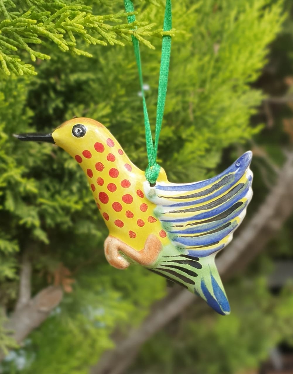 Ornament Hummingbird Flat MultiColors