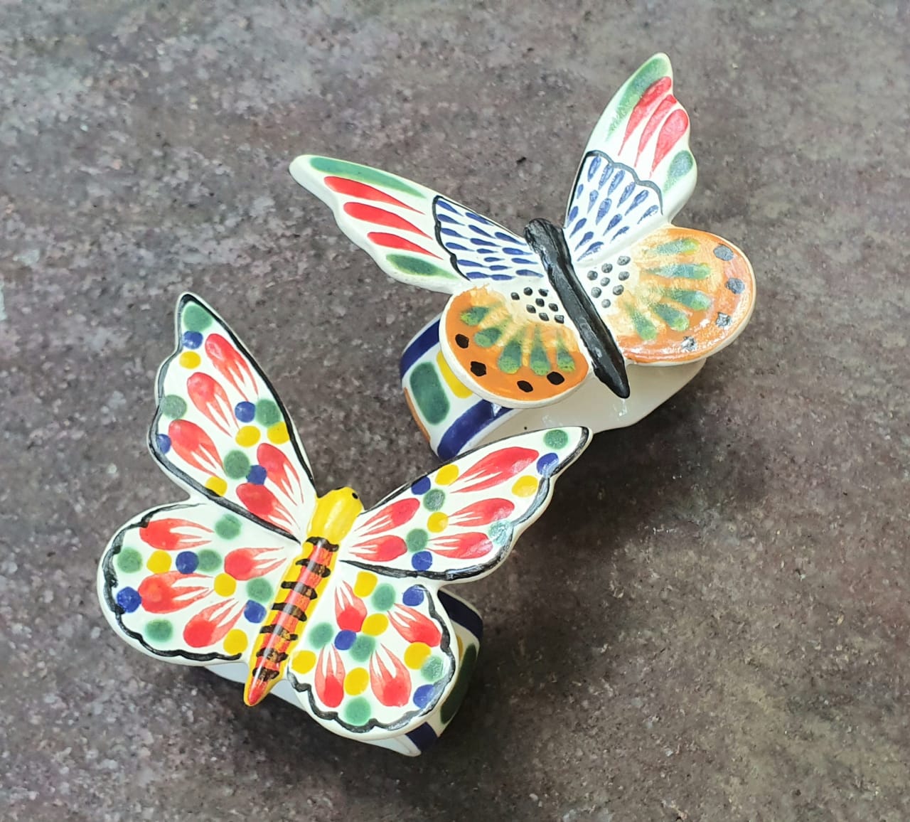 Napking Ring Clasic Set of 2 Butterfly Multicolors