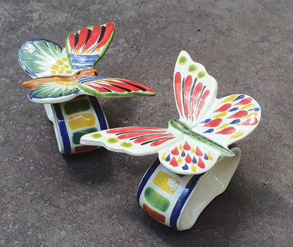 Napking Ring Clasic Set of 2 Butterfly Multicolors