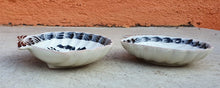 Shell Dish Plate 4.7*5 inches Black and White Set (2 Pieces)