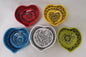Heart Bowl Small 4.7*4.7" Asst Colors Set (5 pieces) Contemporary