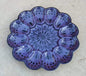 Deviled Eggs / Snack Plate Flower Shape 10" D Choose Your Favorite Contemporary Color