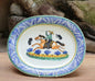 CowBoy Decorative / Serving Semi Oval Platter / Tray 16.9x13.4" MultiColors
