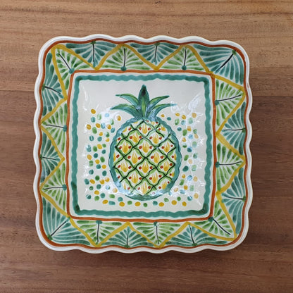 PineApple Square Salad Bowl 8.7*8.7" Multi-colors